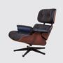 Eames Lounge Chair mit Ottoman Schwarz 3