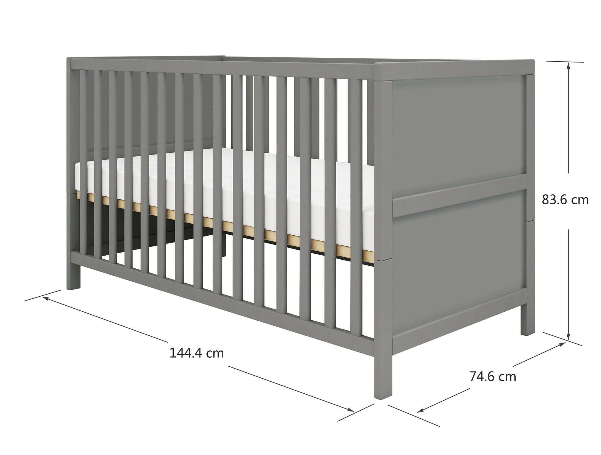 Babybett Weiß Holz 5