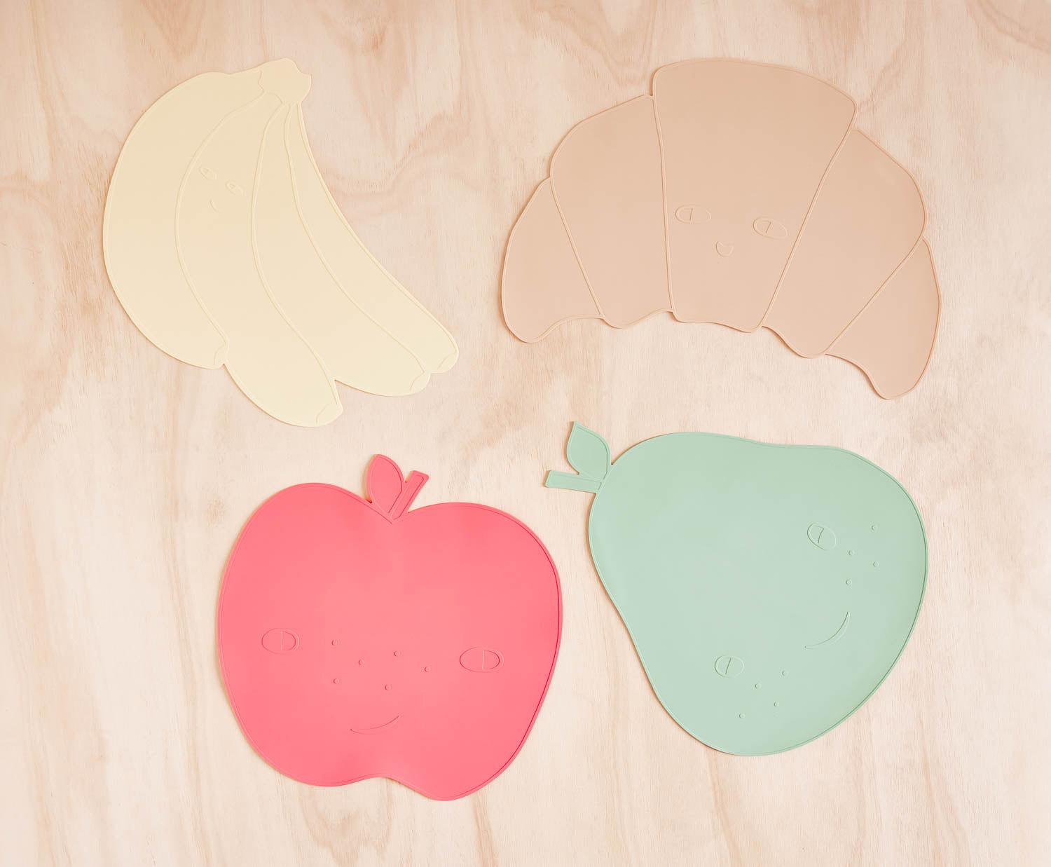 Yummy Apple Placemat Silicone Red 1