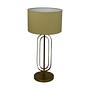 Runder Lampenschirm Baumwolle Beige 1