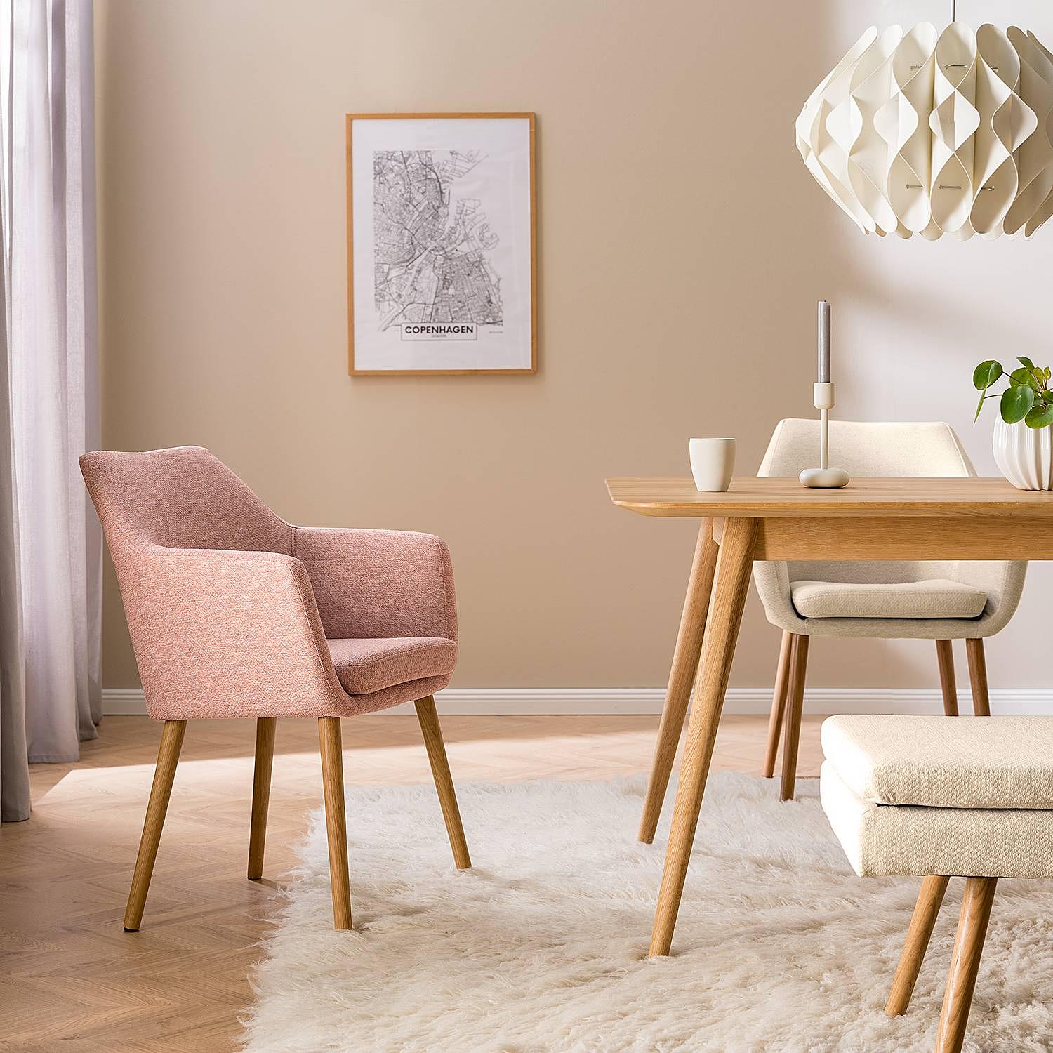 Armchair NICHOLAS Fabric Stefka Pink 2