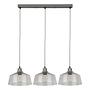 Odeon 3-light pendant light steel gray 4