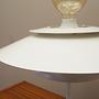 Table lamp metal white 1970s 7