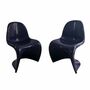 2x Panton Chair Kunststoff Violett 0