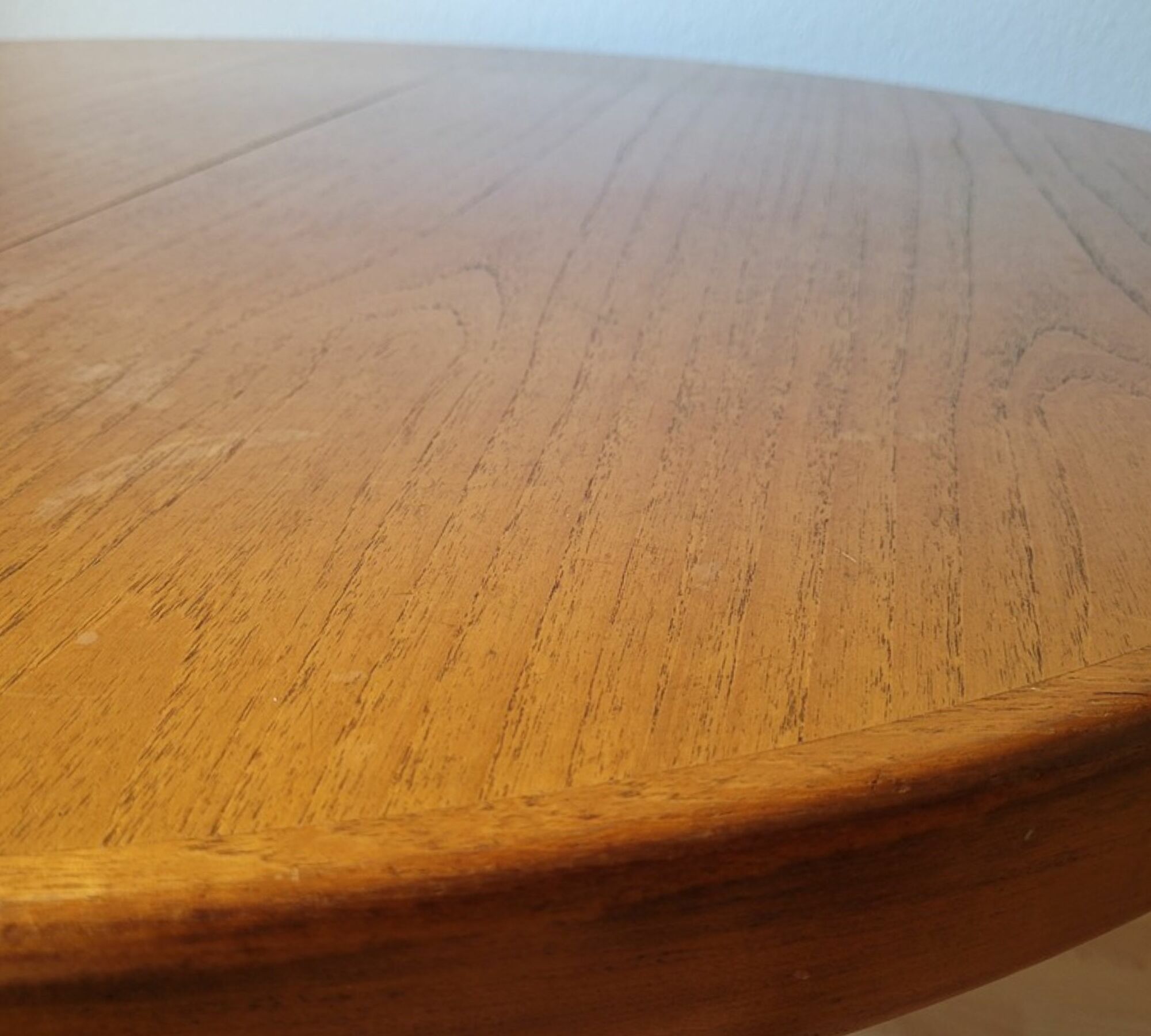 Vintage Esstisch Massivholz Braun 1980er Jahre 1