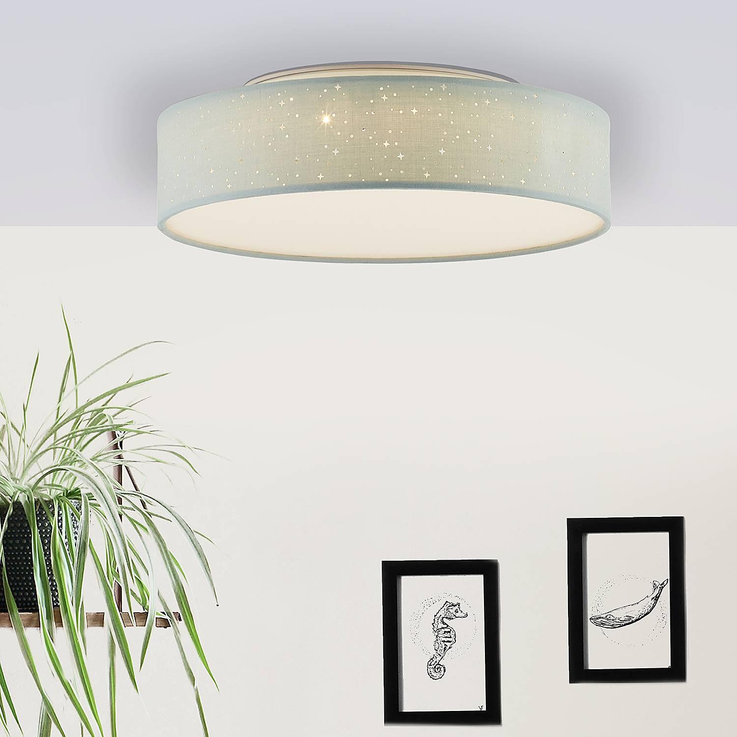 Baska LED-Deckenleuchte Mischgewebe Eisen 1-flammig 3