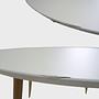 Hubert Couchtisch Weiß Oak Ø 90cm 5