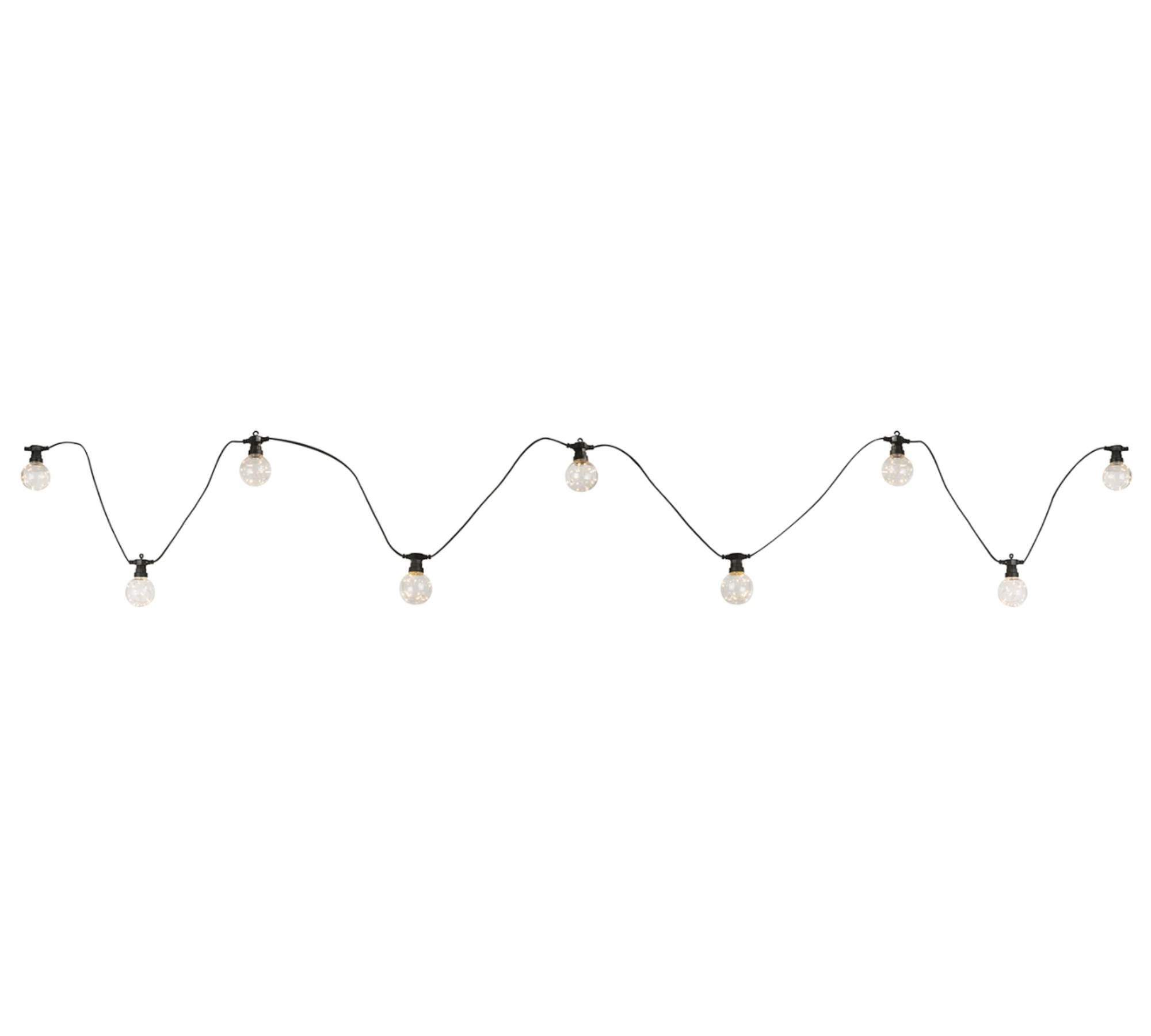 String lights 10-light plastic black 3