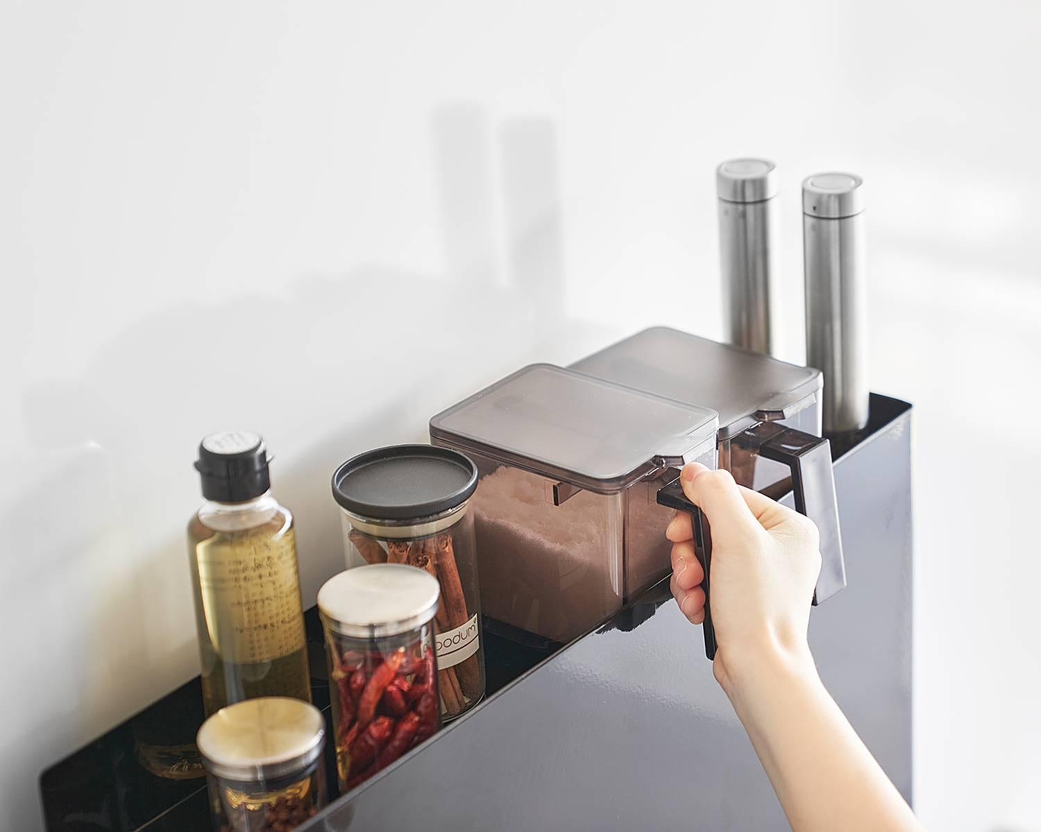 Küchenregal Tower Seasoning Stahl Schwarz 13 x 53 cm 3