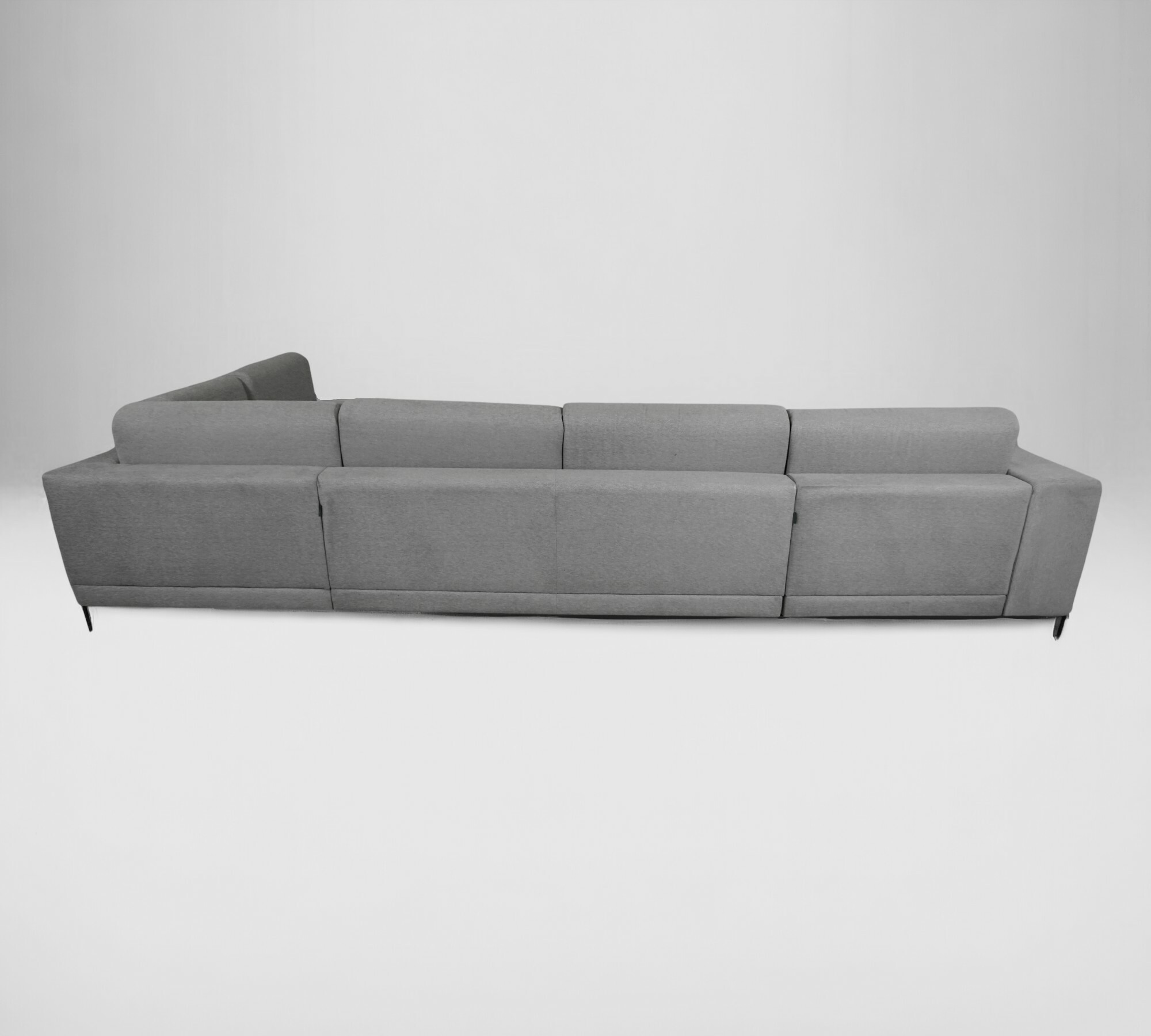 Tyme Sofa Landscape with Chaise Lounge Fine Fabric Slate Grey 2