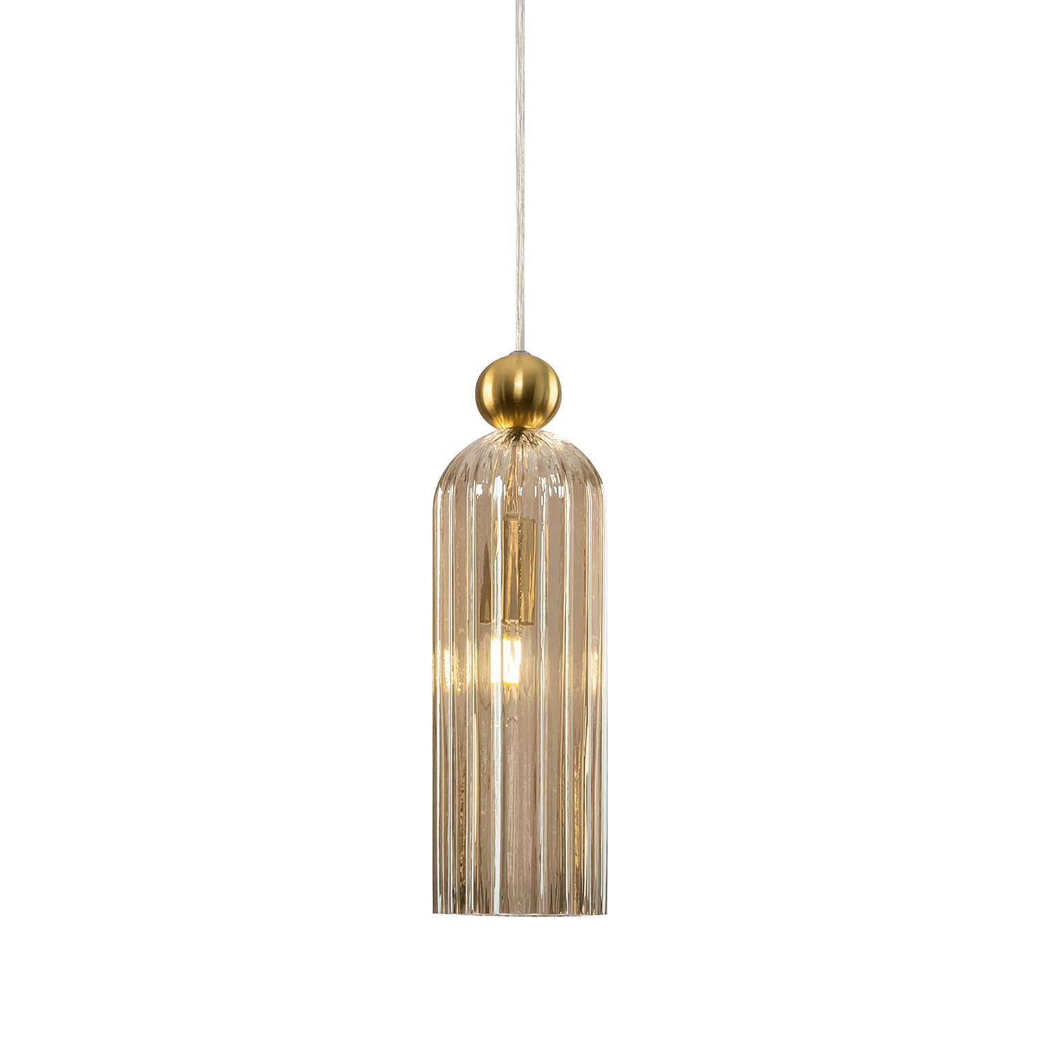 Pendelleuchte Antic Farbglas Metall Durchscheinend Gold 0