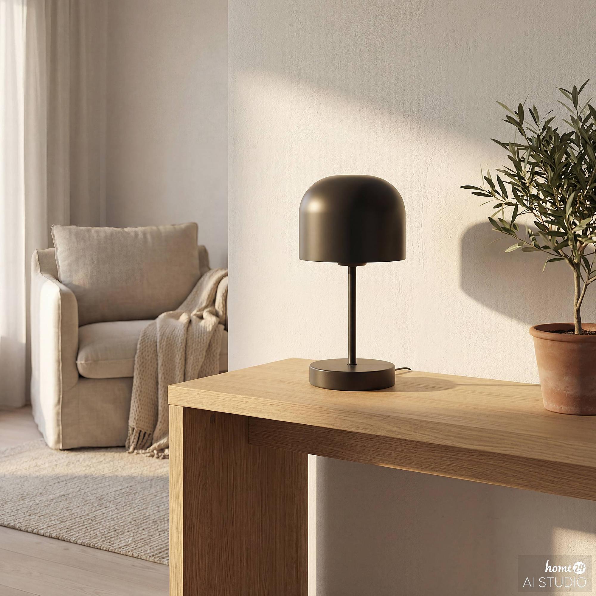 Brev Rechargeable Table Lamp Dimmable Black 4