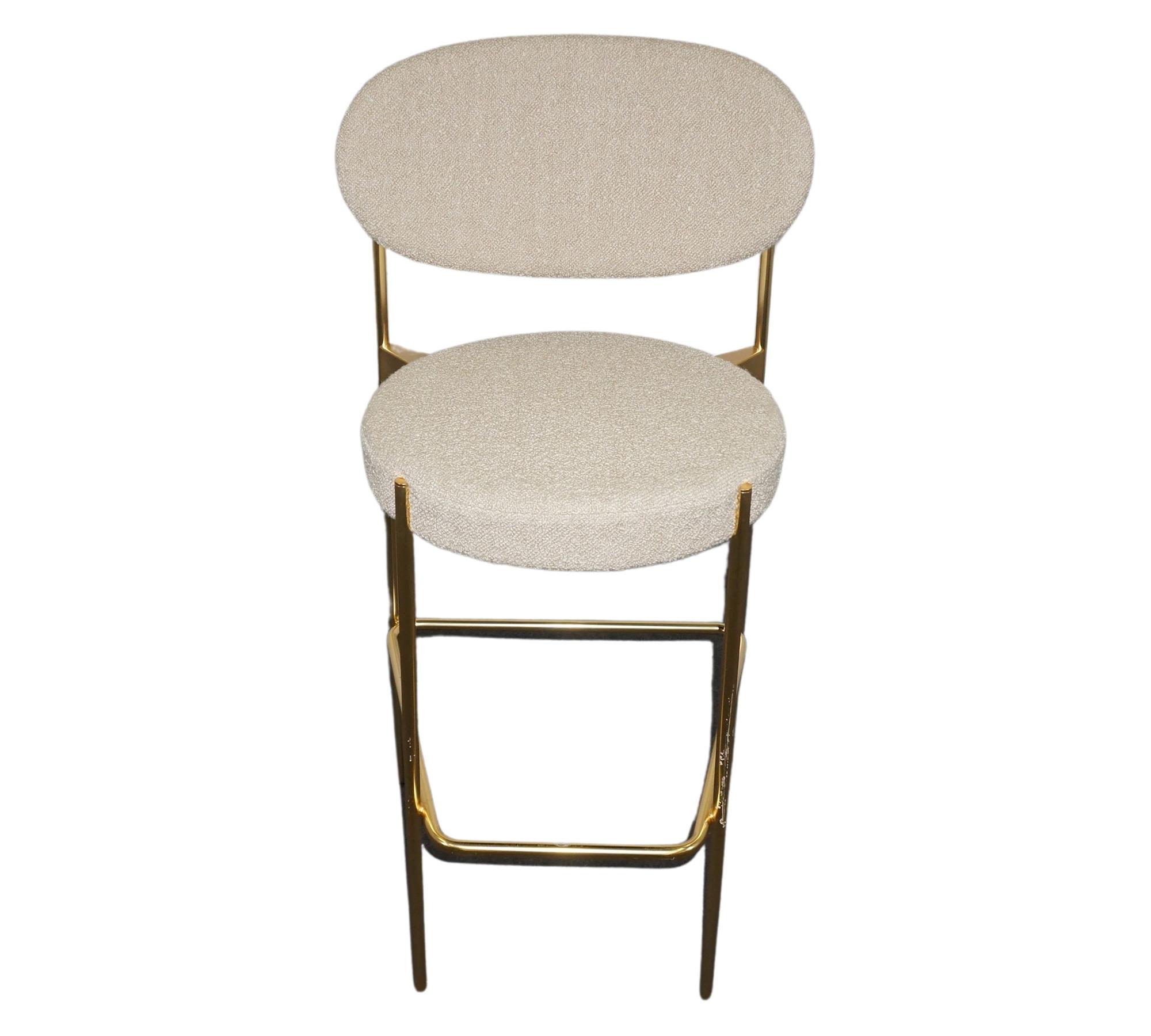 Series 430 Barstuhl Messing Beige 1