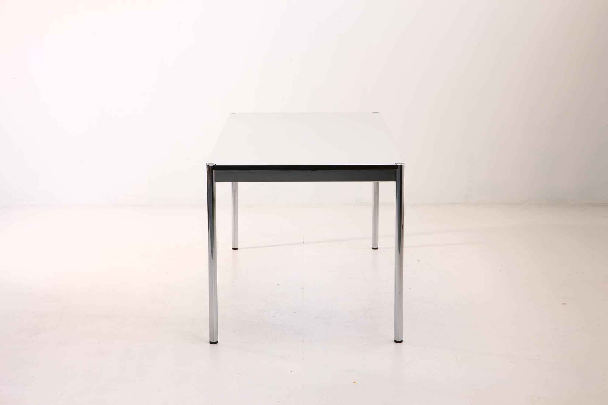 Schreibtisch mit Schiebeschublade Silber 6