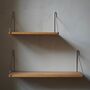 Shelf Regal Holz Metall Silber 0