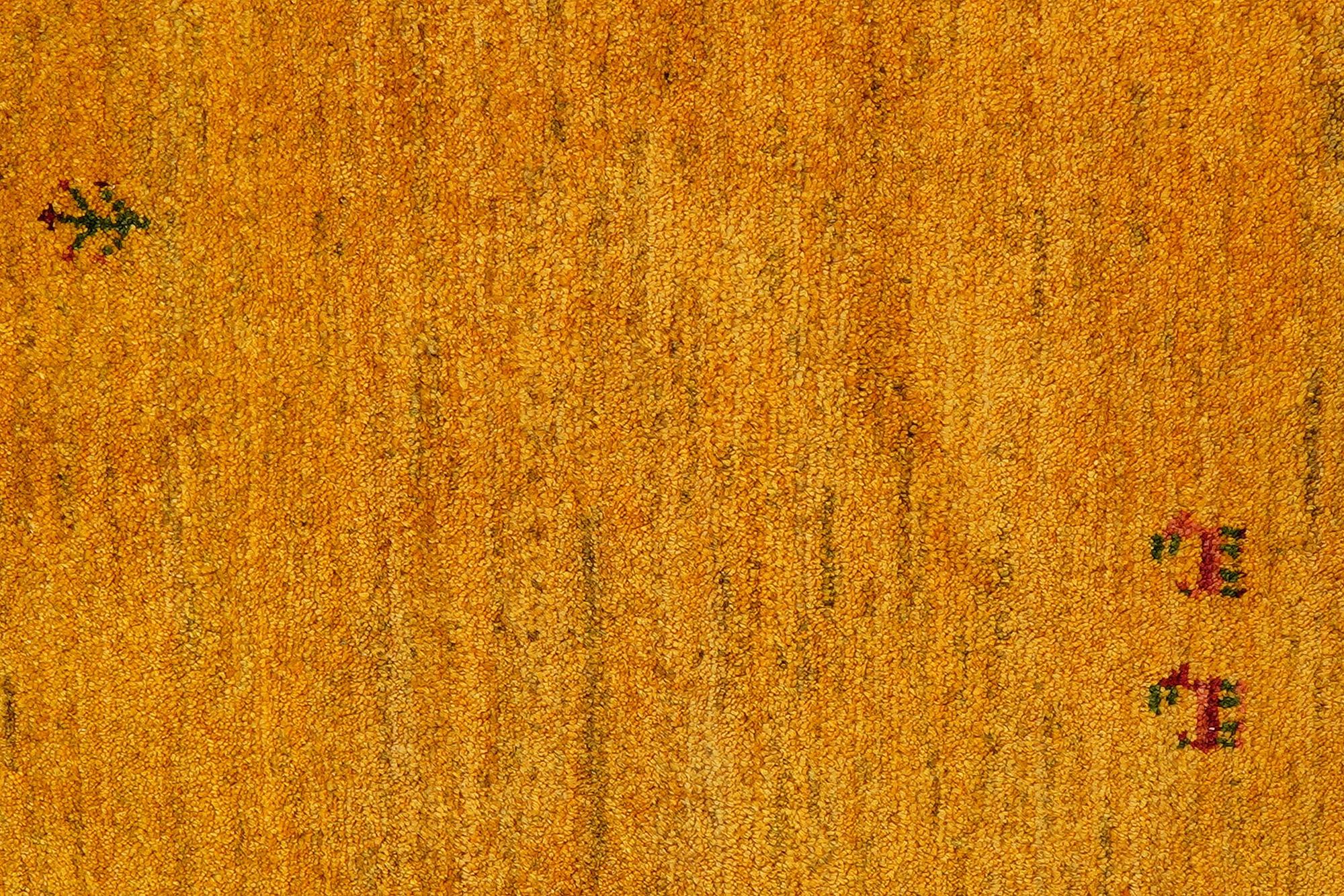 Gabbeh Rug Wool Yellow 4