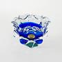 Bohemian Bowl Blue Transparent 1970s 3