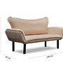 Chatto Sofa Bed 2-Seater Cream 7