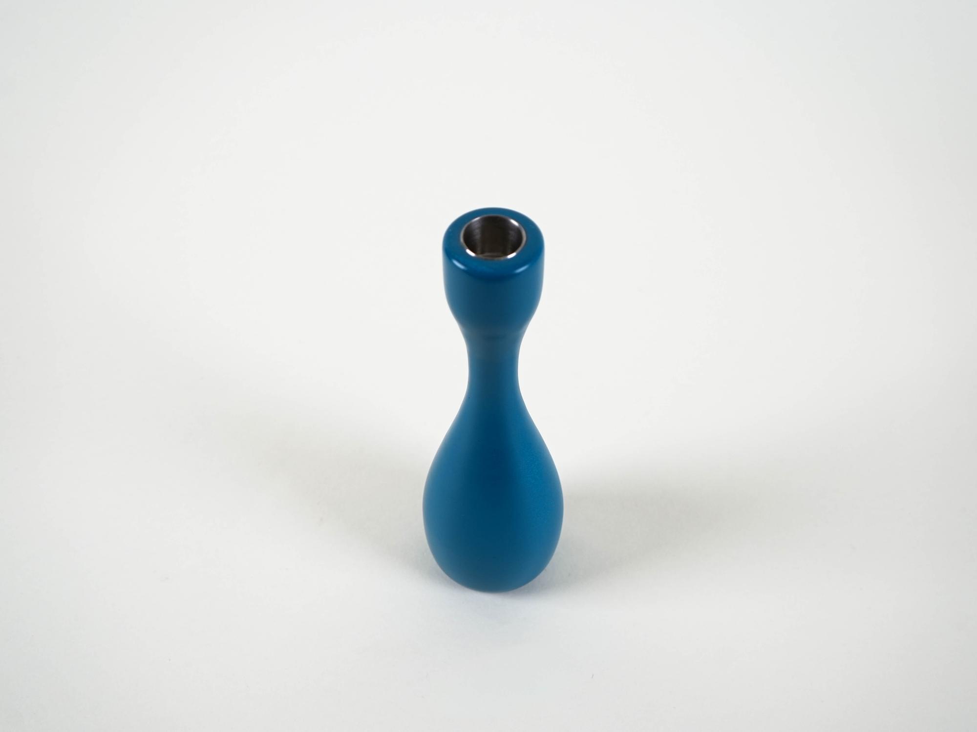 Kerzenständer 1970er Jahre Blau 4
