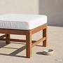 Lounge Ottoman Bayton Acacia Solid Brown Beige 3