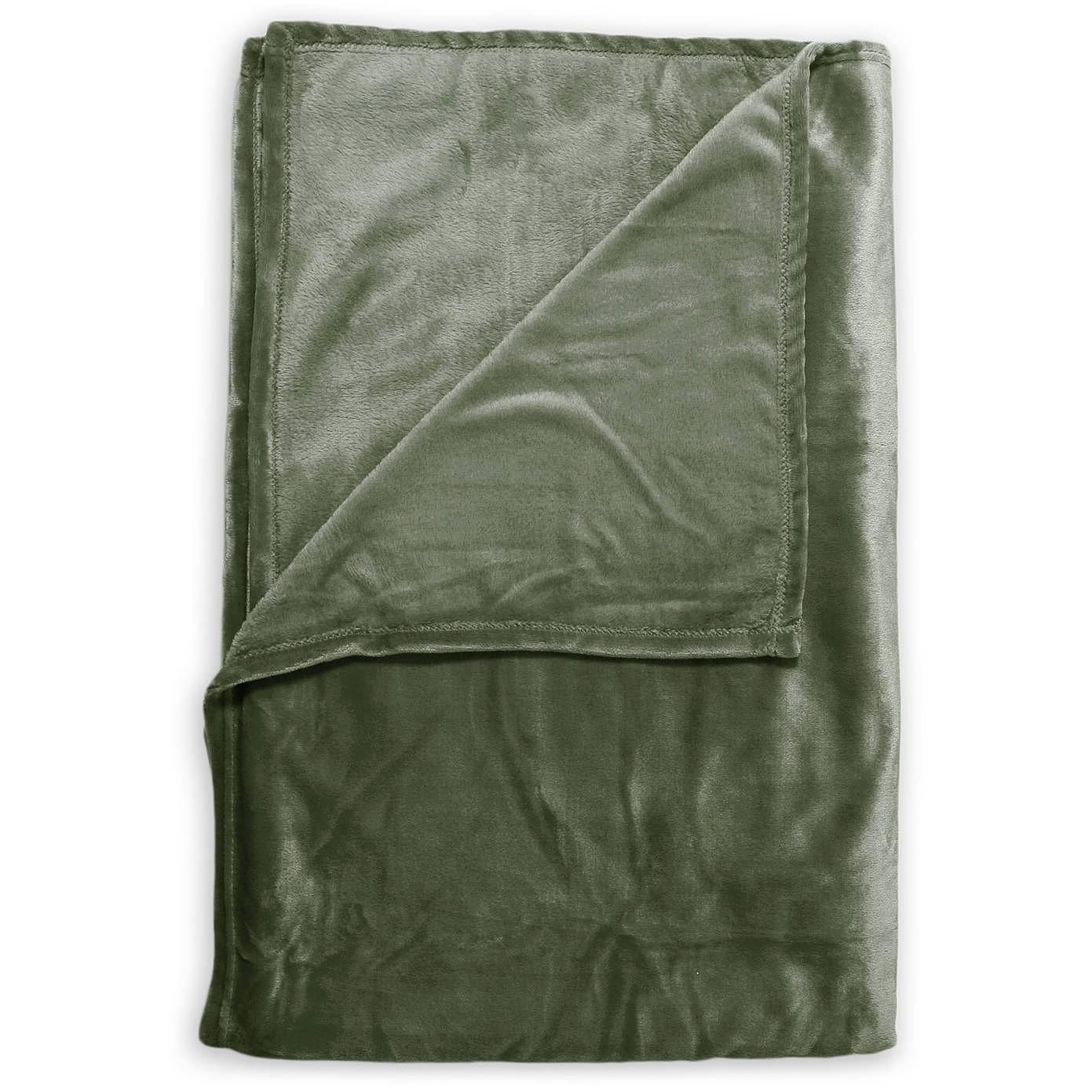Plaid Cara Fleece Olivgrün 0