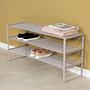 Shoe Rack Rex 3 Shelves Sand Grey 2