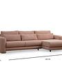 Lily Corner Sofa Right Pink 6