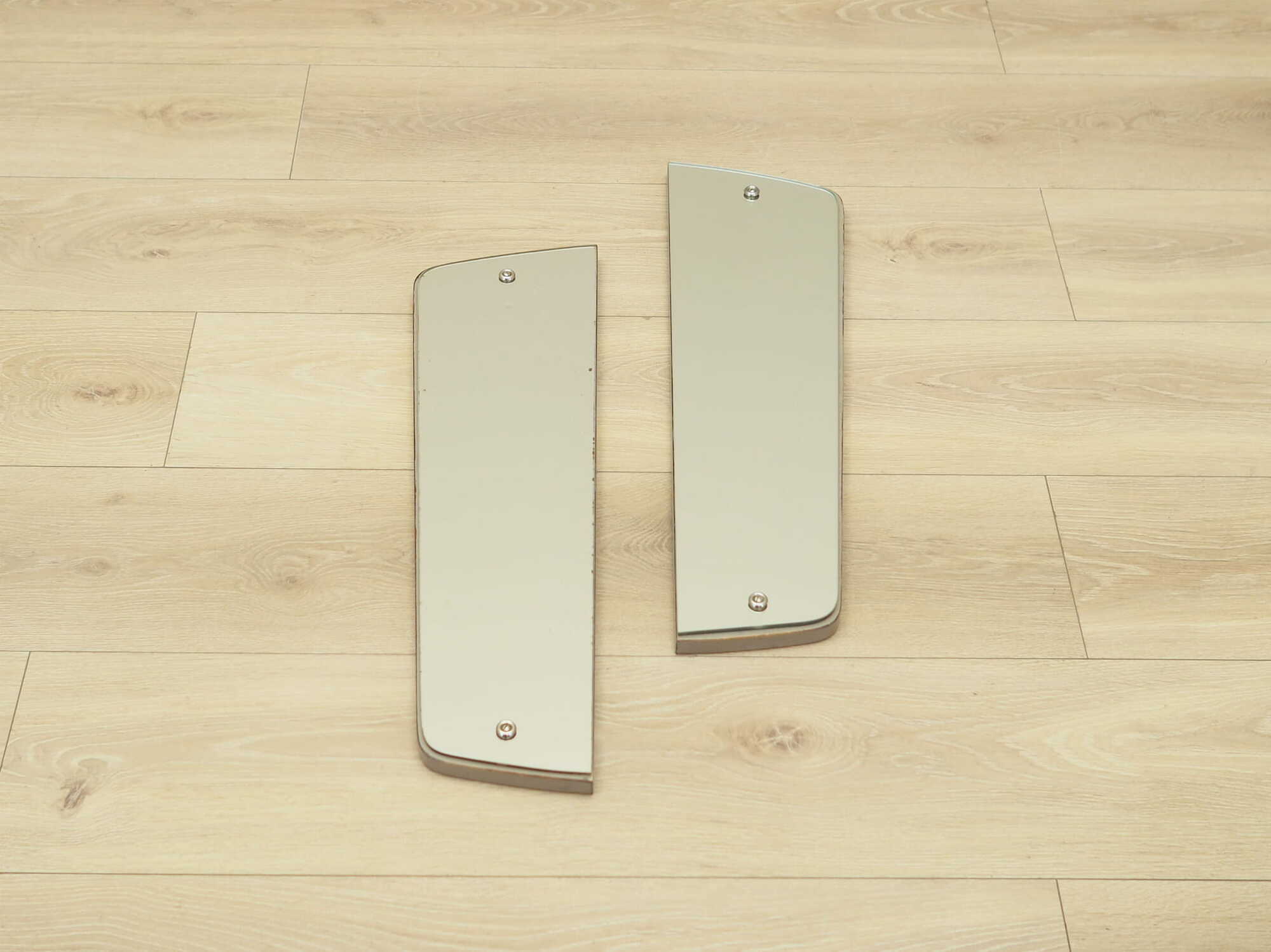 2x Mirror Wood Grey 1960s 1