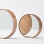 Round mirror handmade Dorian Oak 4
