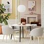 Pink dining chair Agnes Brown 0