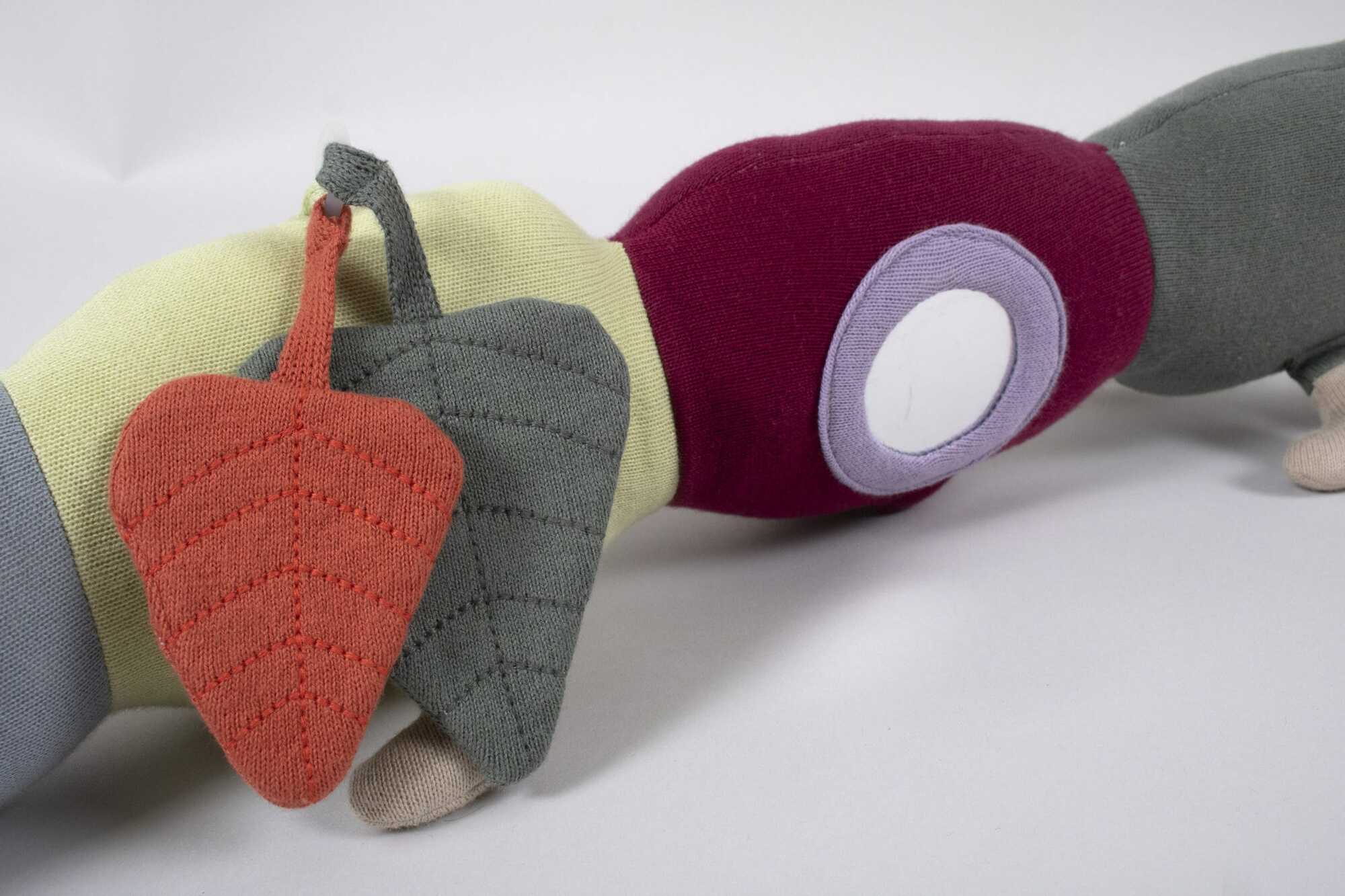 Lilli the caterpillar Activity plush toy Organic cotton Multicolored 4