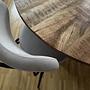 Runder Esstisch Massivholzplatte Mangoholz 120cm 1