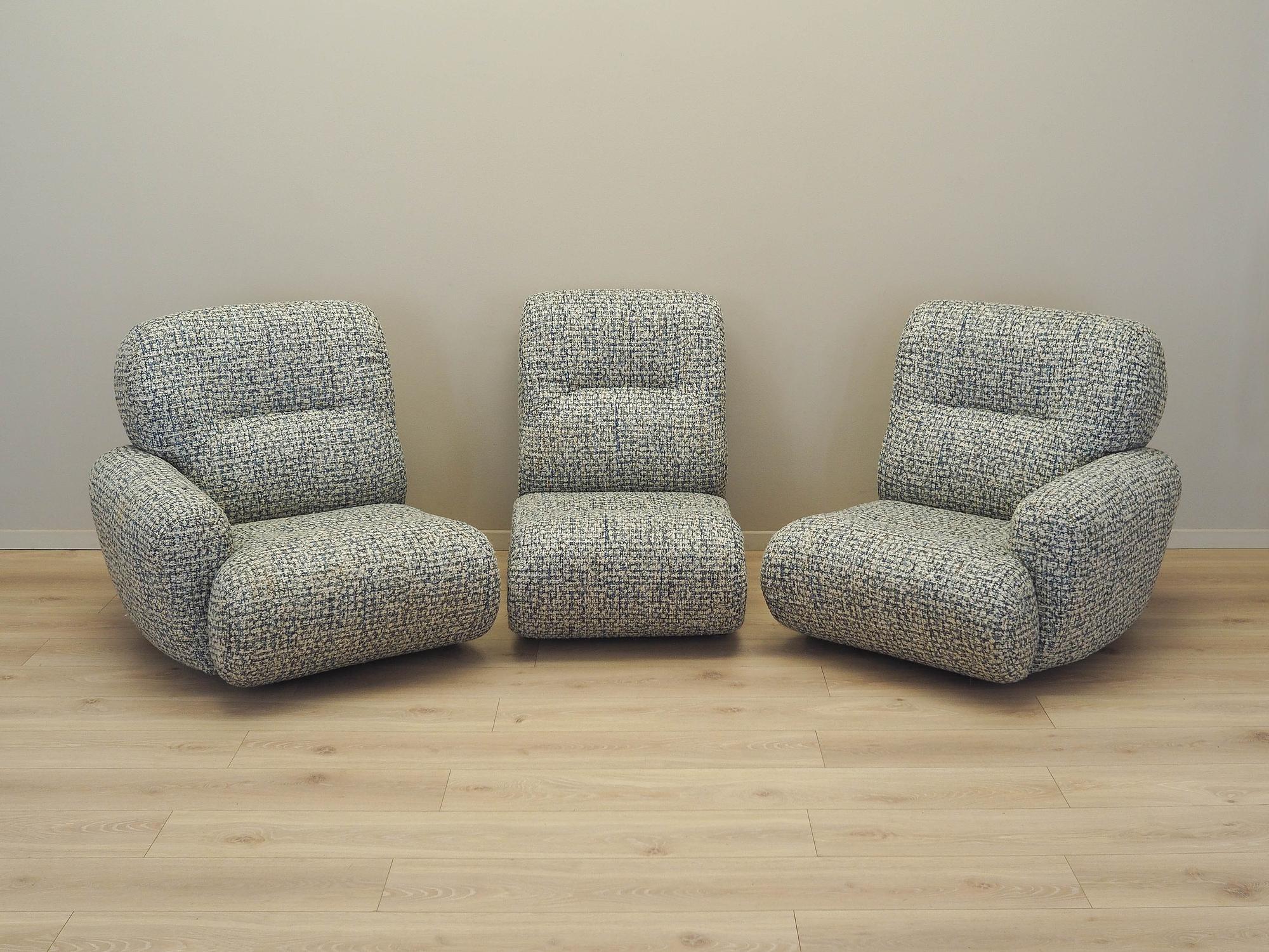 Modular sofa 3-piece 1960s 1