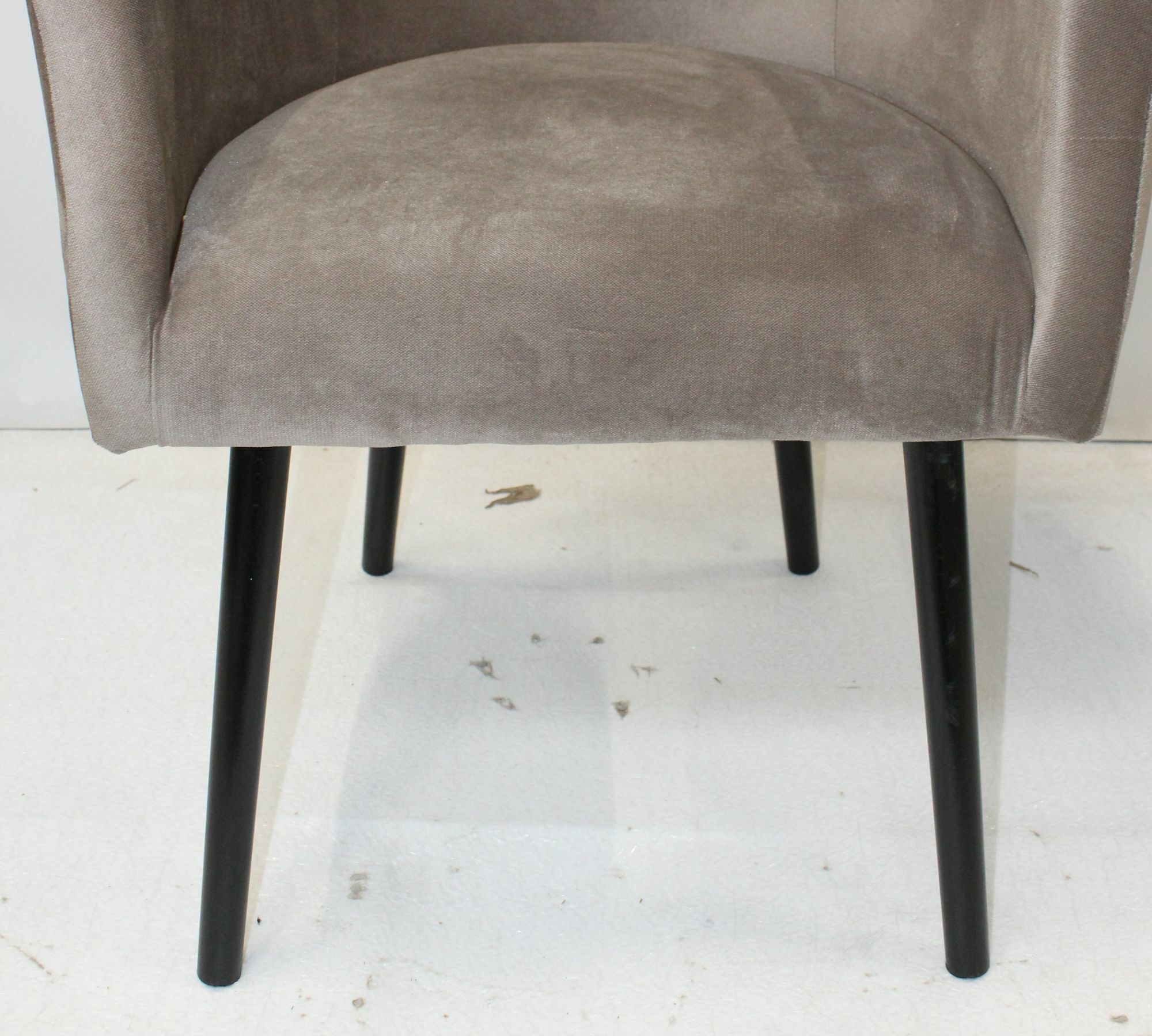 Armlehnstuhl Billie Samt Taupe 6