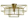 Cube Ceiling Light Brass 0