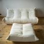 Togo Lounge Set 2 pezzi Bouclé Bianco 0