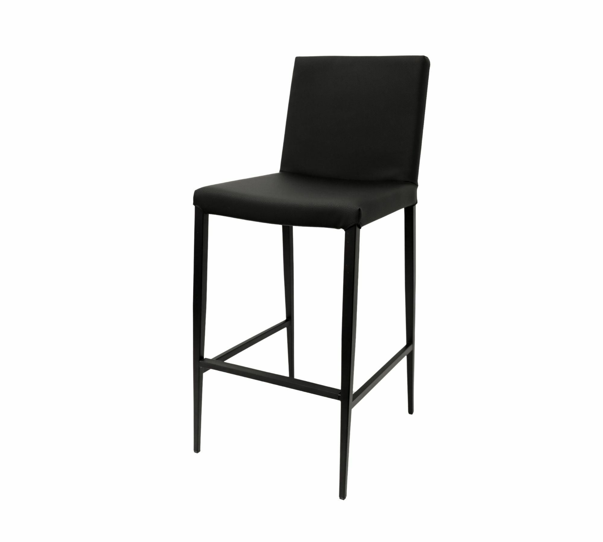 Miss Stool Barstuhl Kunstleder Metall Schwarz 0