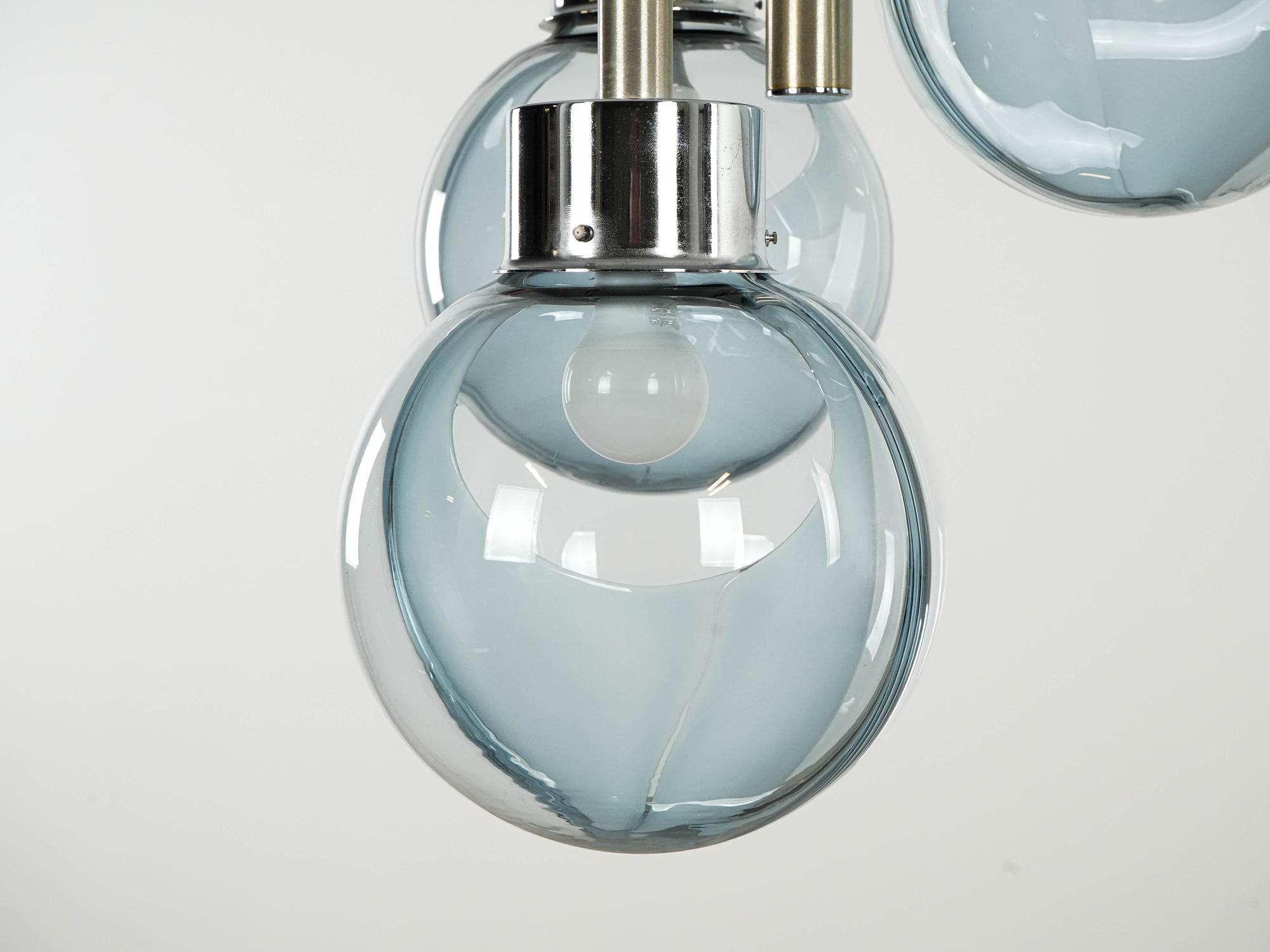 Space Age Kronleuchter Muranoglas 1970er Jahre 5