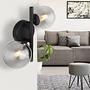 Riha LED Wall Light 2-Light Colored Glass Iron 2
