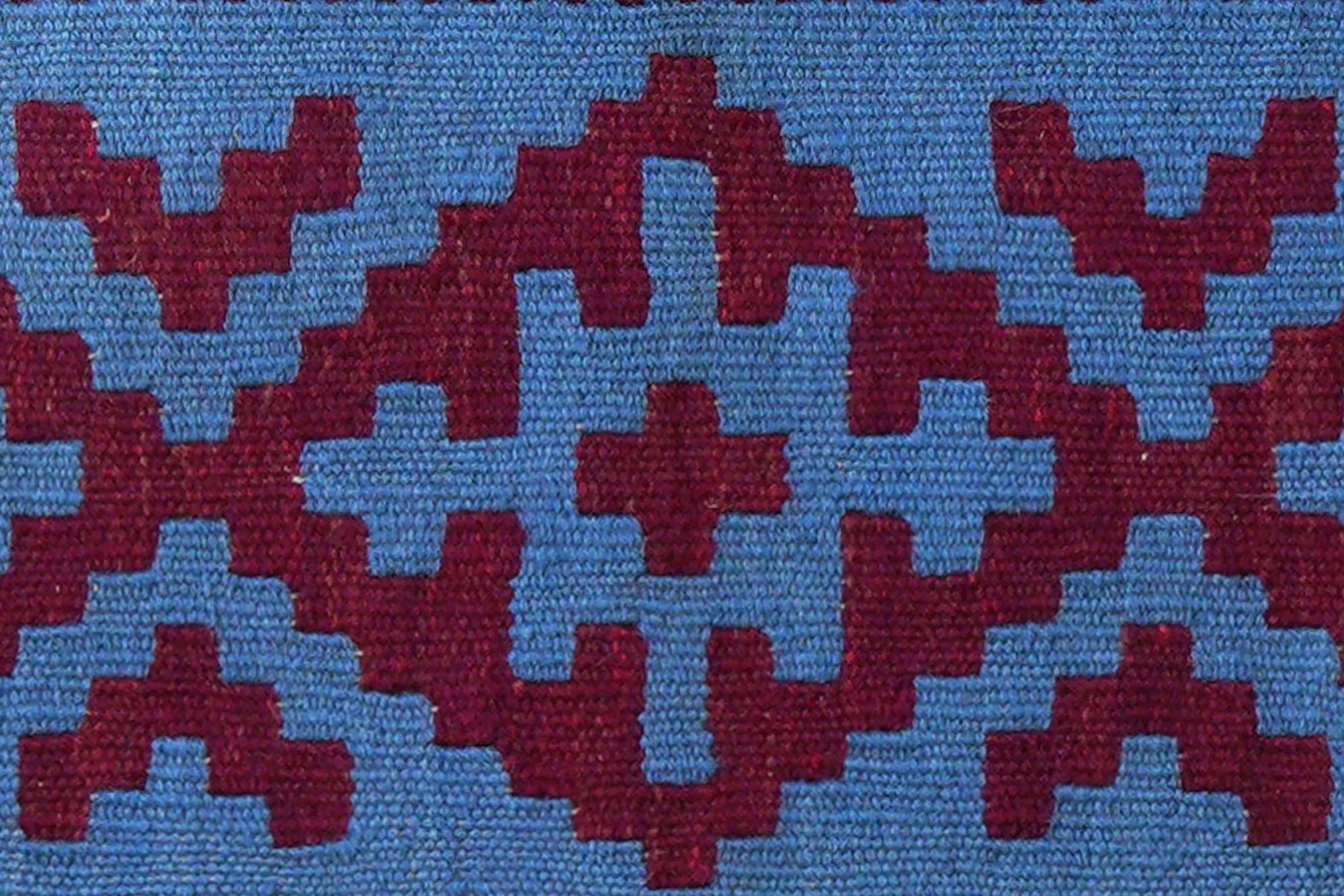 Kilim Gashgai Teppich Wolle Blau 3