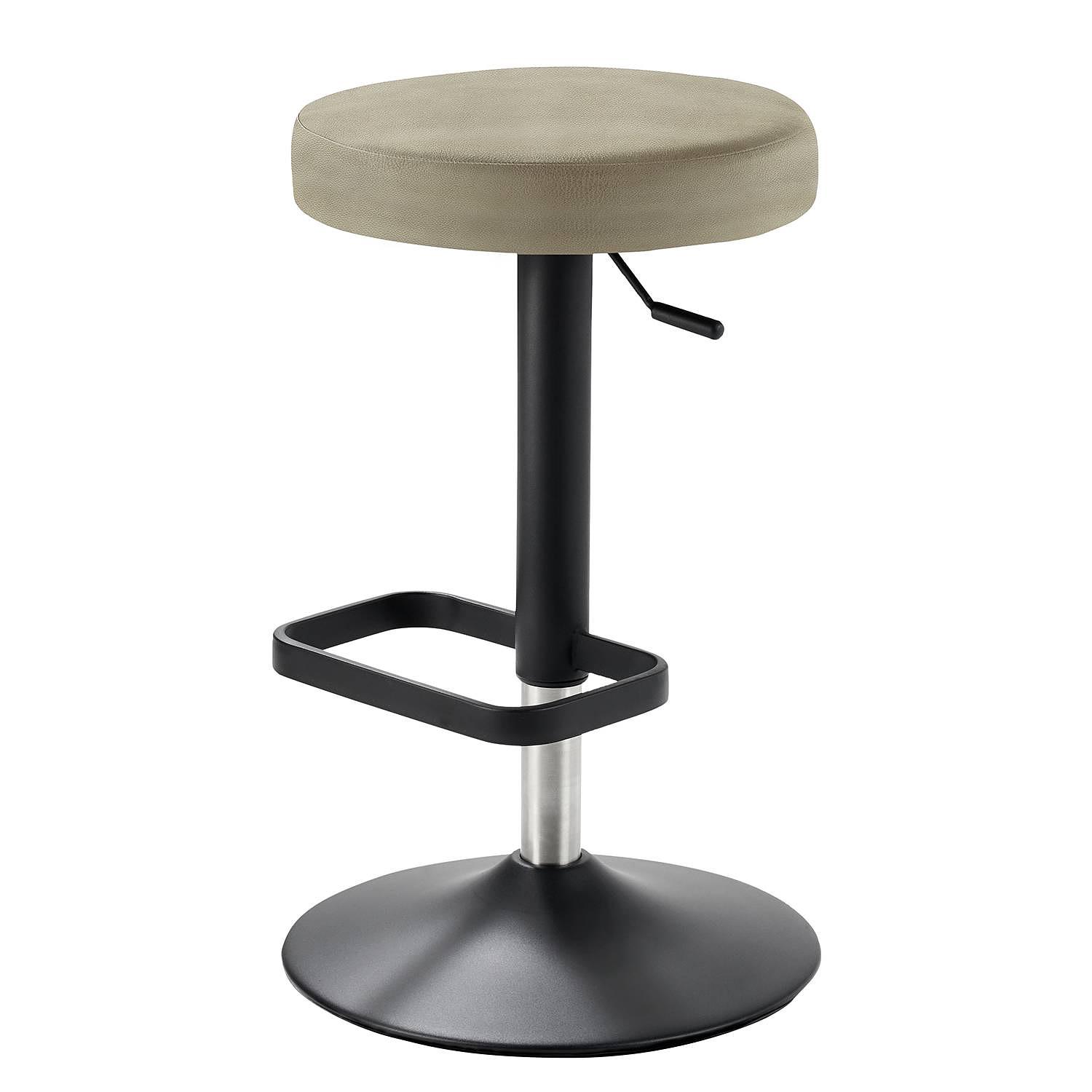 Bar stool myDIVO steel taupe black 0