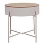 Sisco Beistelltisch Stahl Beige Ø40cm 3