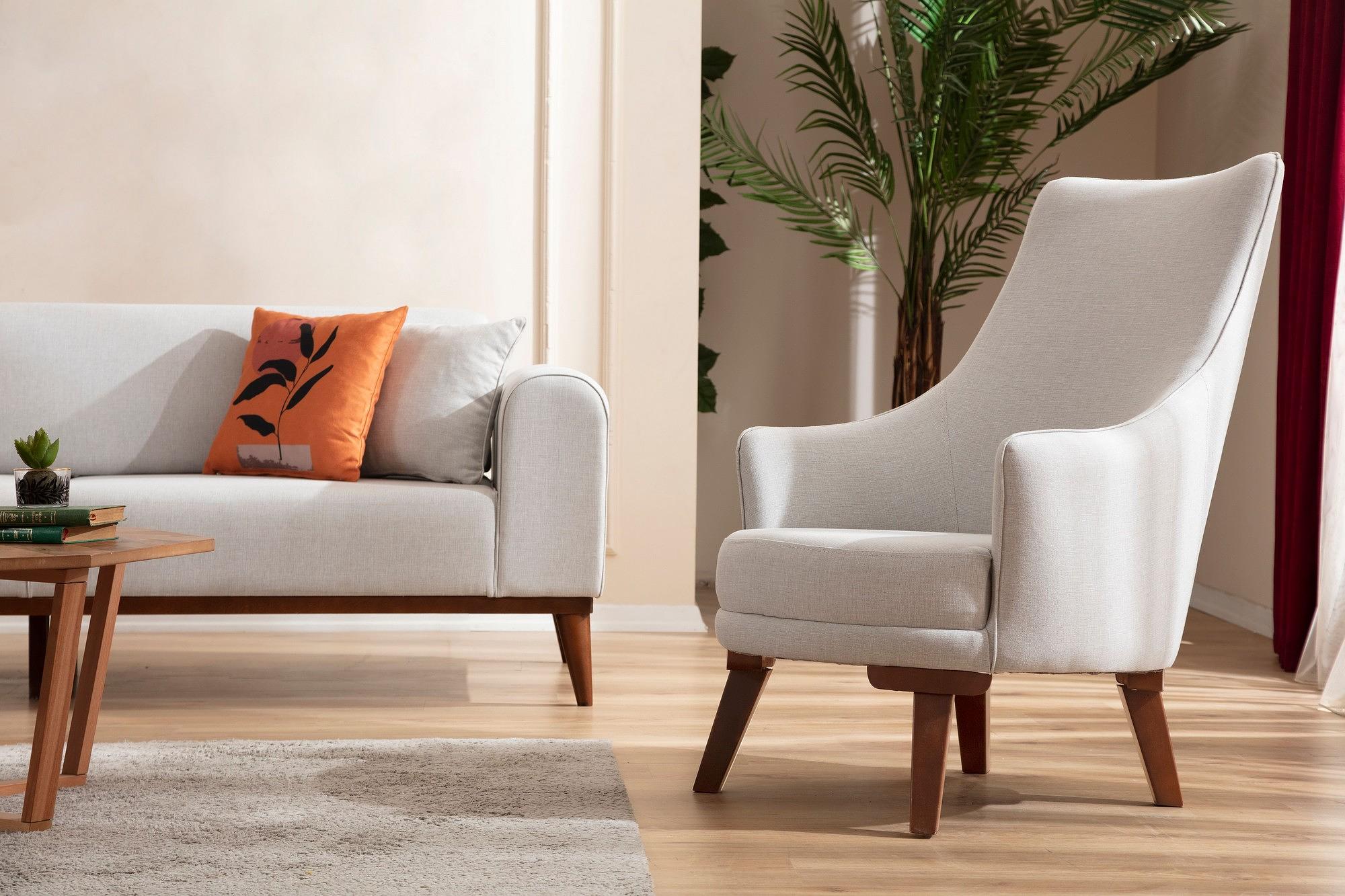 Cofi 3-Sitzer Schlafsofa Creme 6
