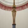 Vintage floor lamp Metal Fabric Multicolored 1970s 6