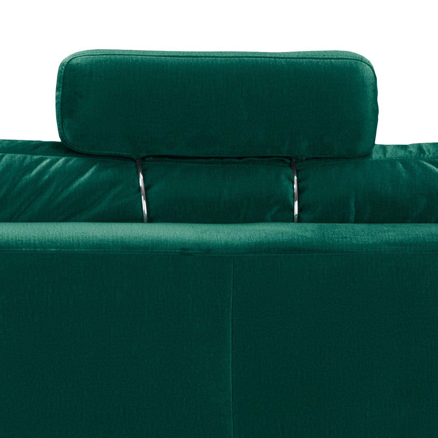 Kopfstütze Hendra II Webstoff Samt Onoli: Antikgrün 2