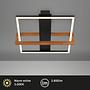 LED-Deckenleuchte Seramena Aluminium Eiche Massiv Schwarz 4