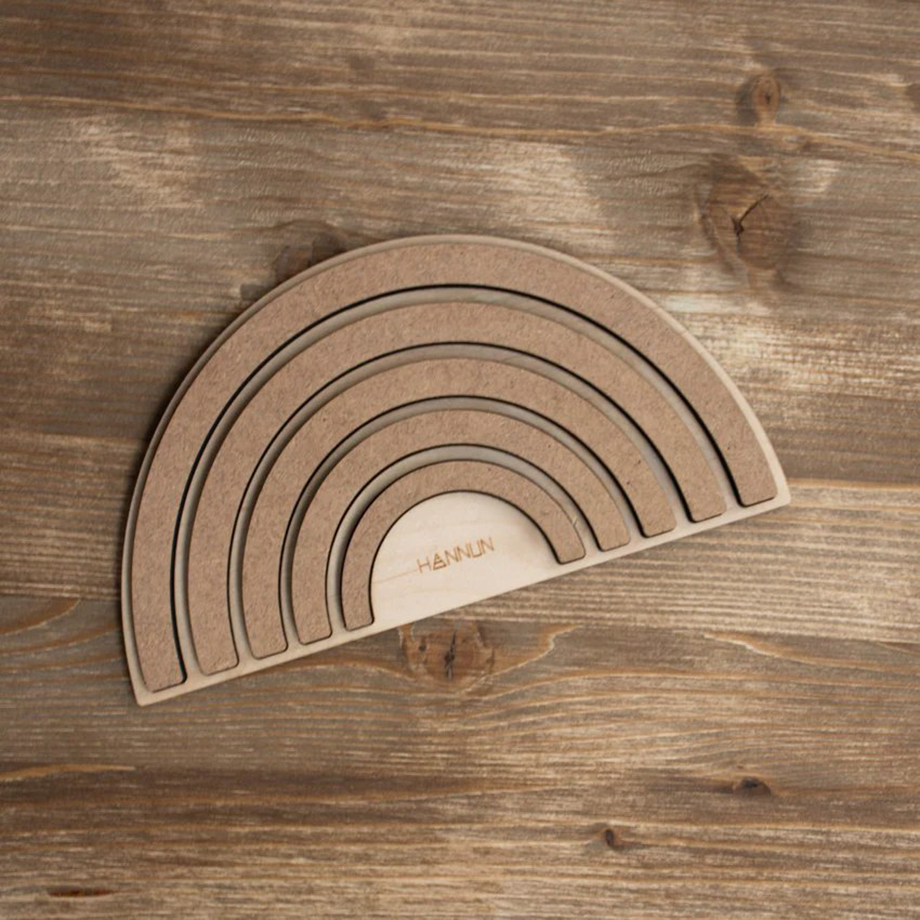 Celio Regenbogen Puzzle Holz Braun 3
