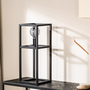 Table lamp steel black 0