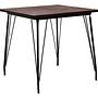 District Tisch Metall Ulmenholz Schwarz 5