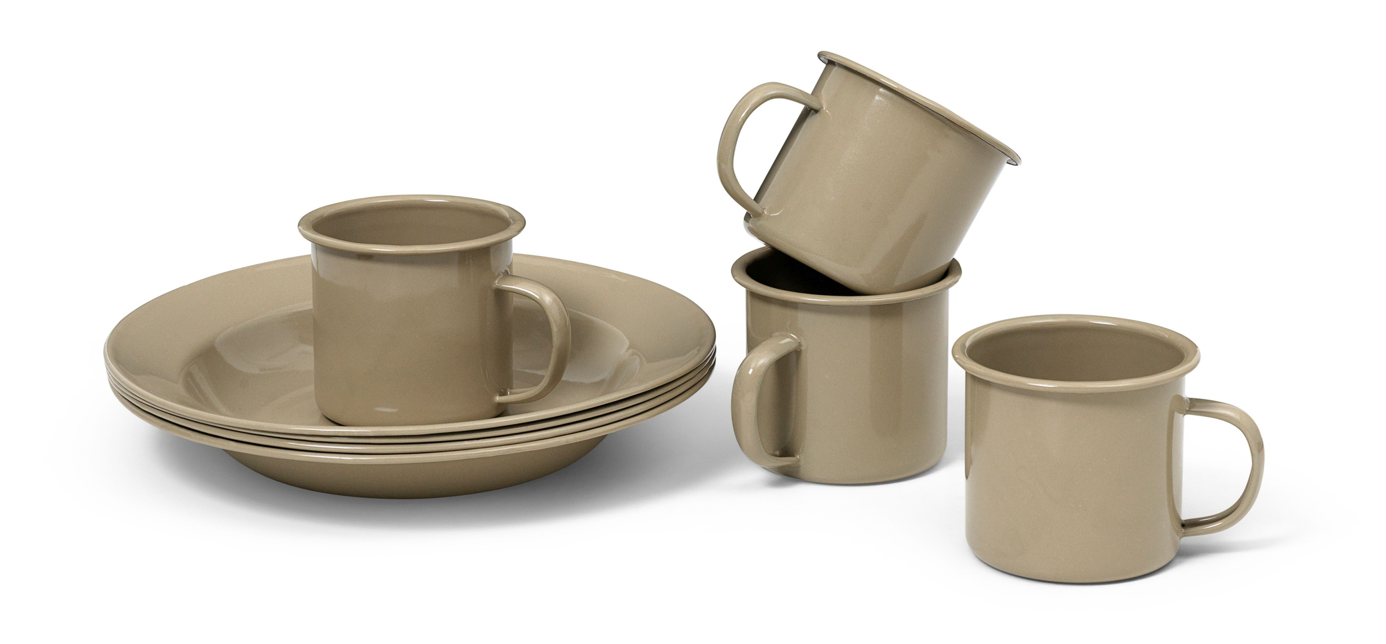 Yard Picknick Geschirr 8Er Set Beige 0